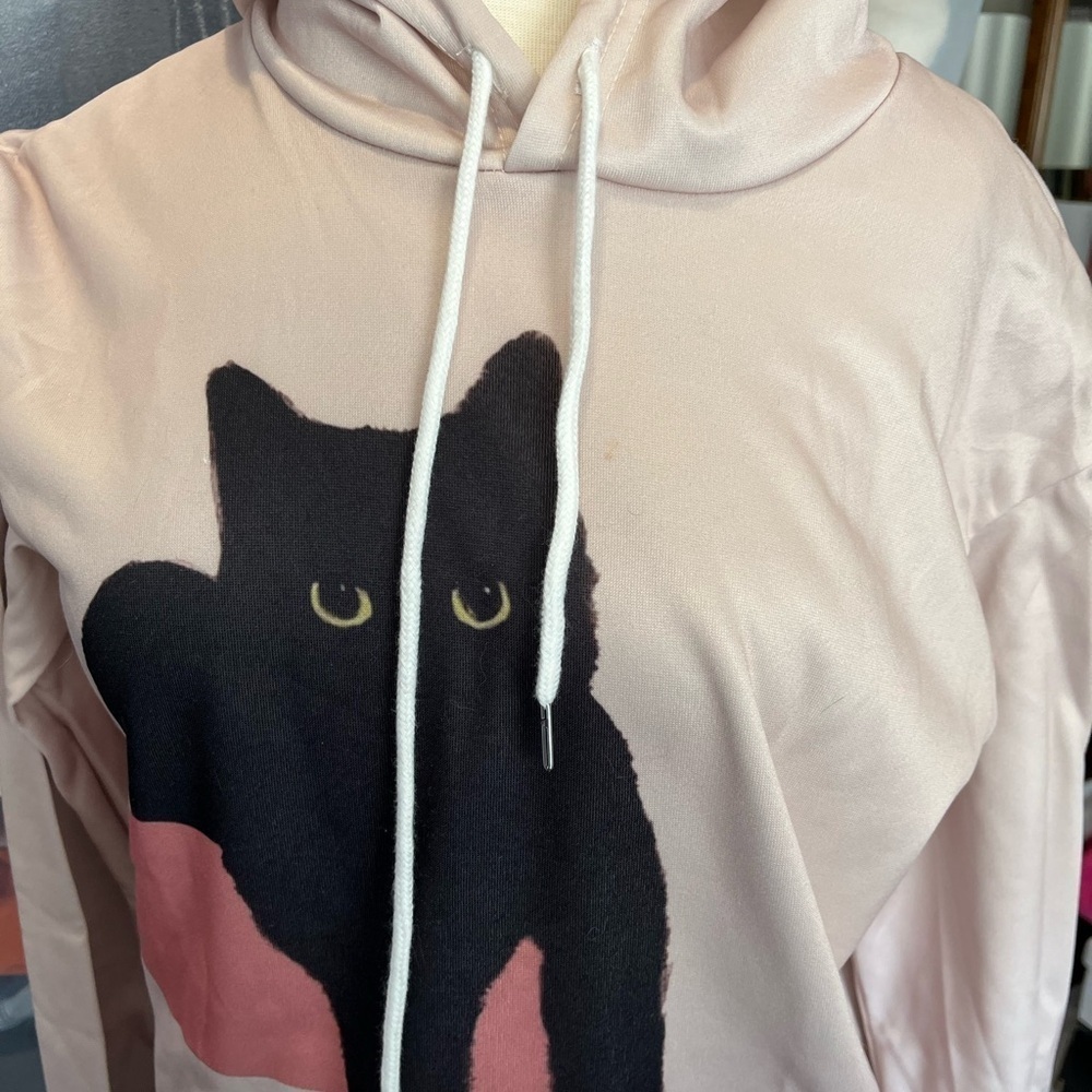 Black Cat Hoodie - Picture 2 of 7